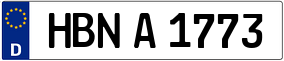 Trailer License Plate